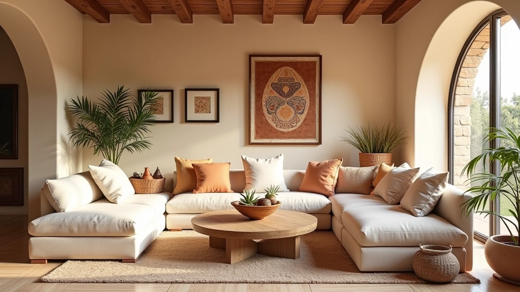 Soggiorno con ceramiche italiane integrate